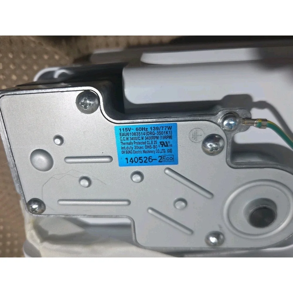 LG Refrigerator Ice Maker Bin & Auger Motor P# EAU60783827